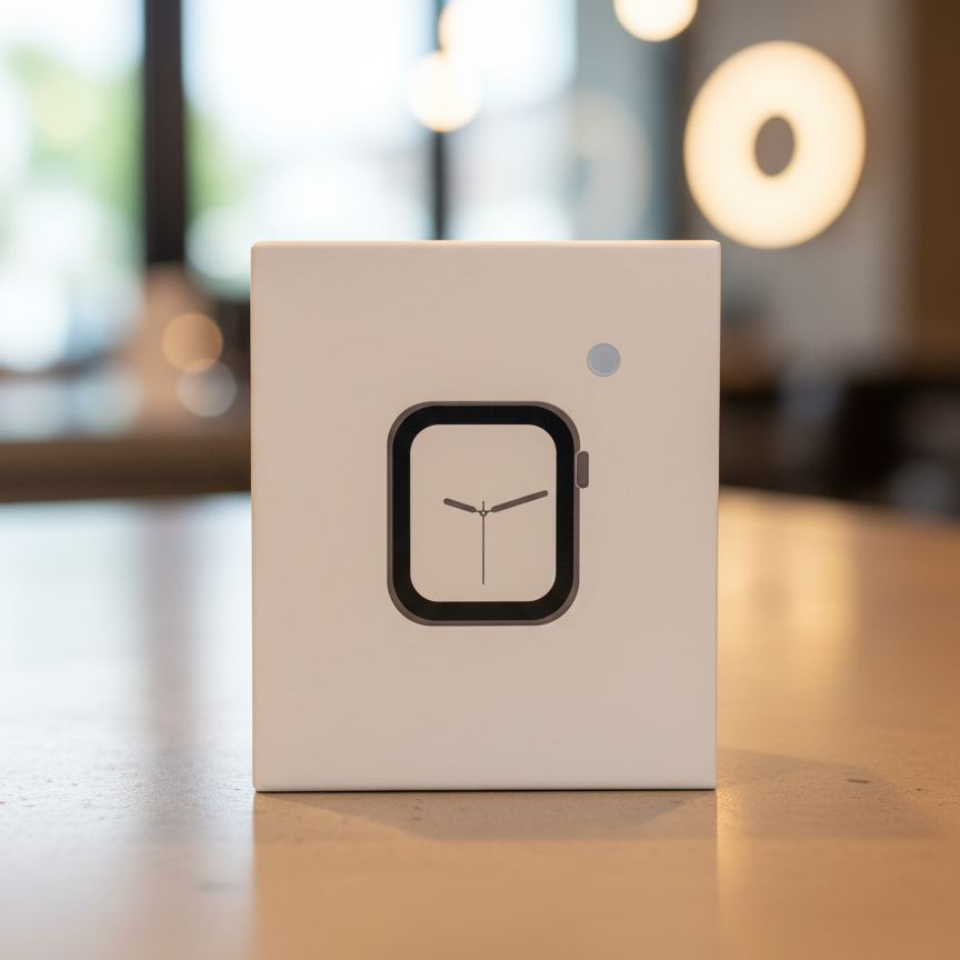 Smart Watch With Stylish Display Comfortable Silicone Strap