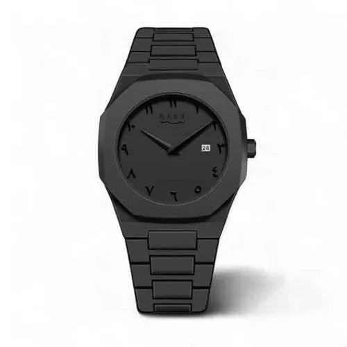 Men's Black Aura Aluminium Analogue Watch